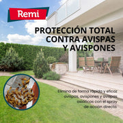 Spray Insecticida Anti Avispas, avispón y avispa asiática 750 ml - Remi Hogar