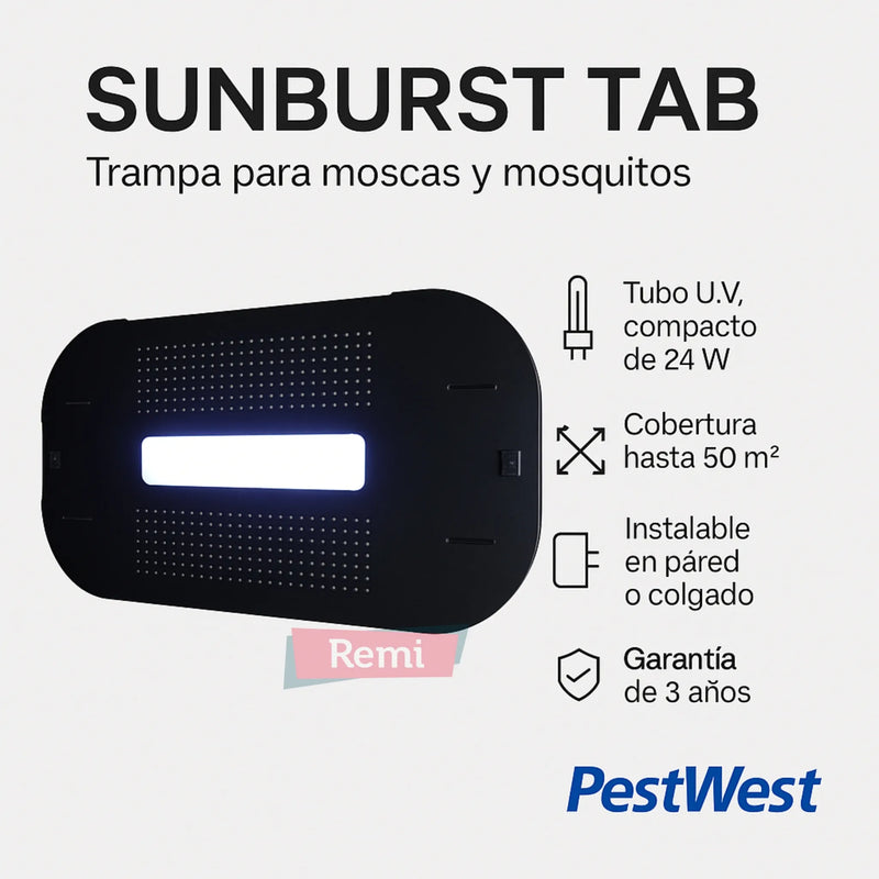 Sunburst Tab trampa moscas y mosquitos - PestWest - Remi Hogar