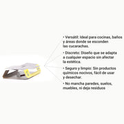 Trampa adhesiva Preben cucarachas - Masso - Remi Hogar