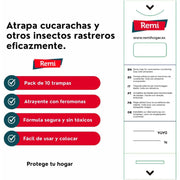 Trampa adhesiva para cucarachas - Remi Hogar