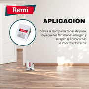 Trampa adhesiva para cucarachas - Remi Hogar