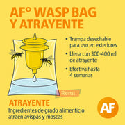Trampa desechable para avispas con atrayente - Agrisense - Remi Hogar