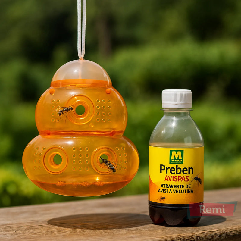 Trampa ecológica con atrayente avispas - Masso - Remi Hogar