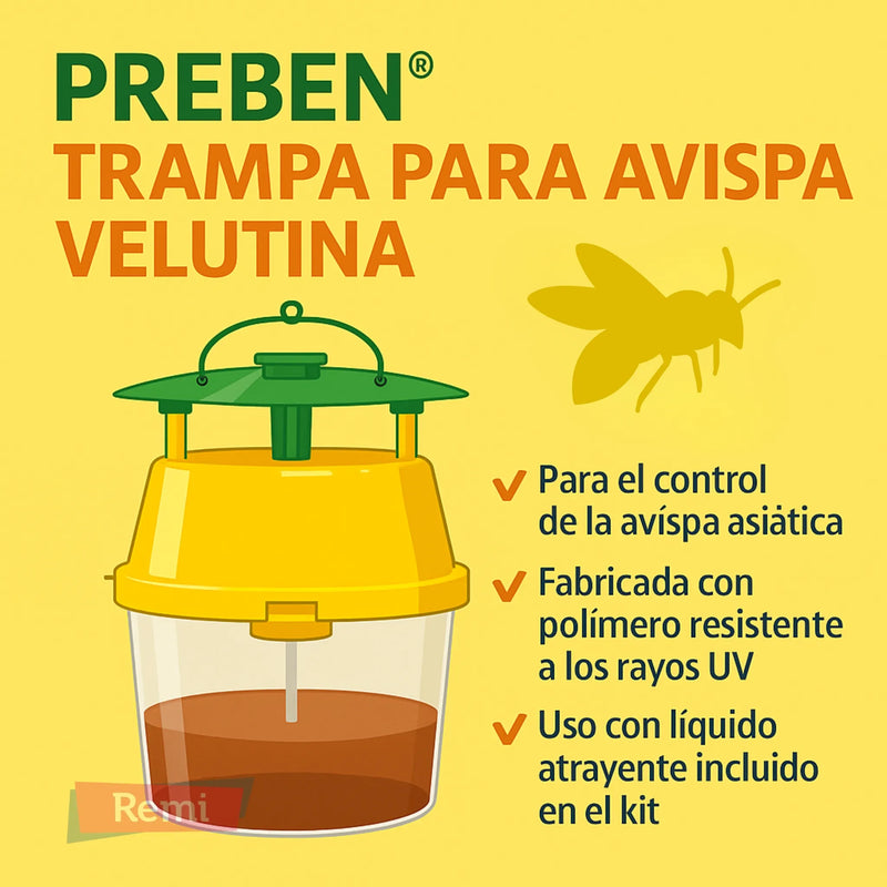 Trampa para capturar Avispa Asiática Velutina - Masso - Remi Hogar