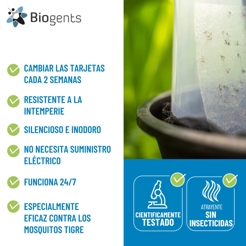 Trampas BG-GAT Biogents para captura masiva de mosquitos