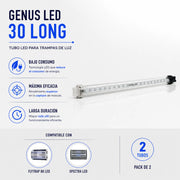 Tubos LED Genus 30 Long para modelos Flytrap LED y Spectra LED