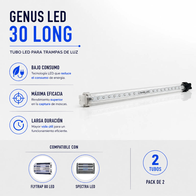 Tubos LED Genus 30 Long para modelos Flytrap LED y Spectra LED
