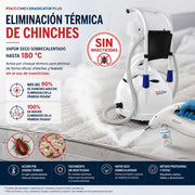 Sistema profesional para eliminar chinches y huevos mediante vapor seco sobrecalentado Cimex Eradicator Plus