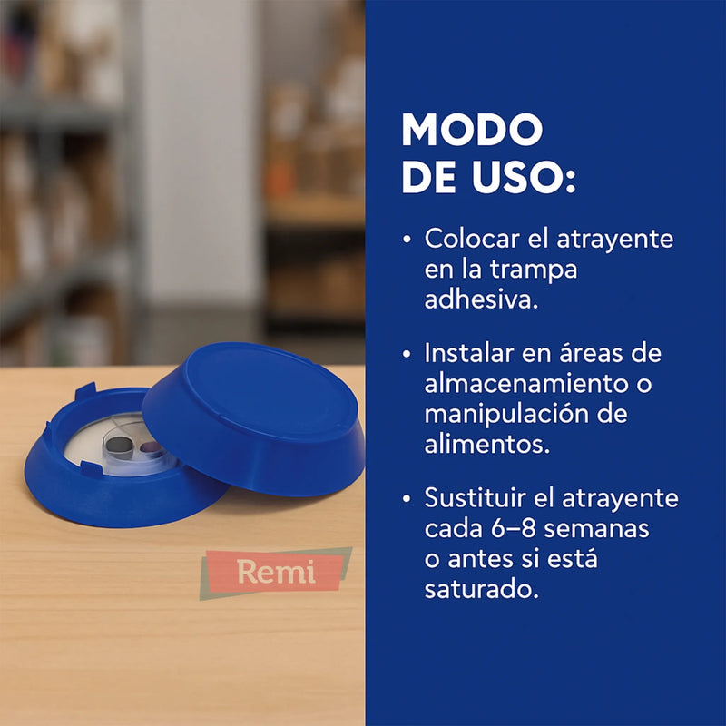 Trampa para insectos de productos almacenados con feromonas - Xlure MST - Remi Hogar