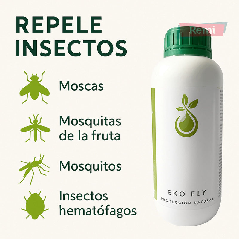 Eko Fly - Deshabituante natural para moscas y mosquitos 1 Litro - Remi Hogar