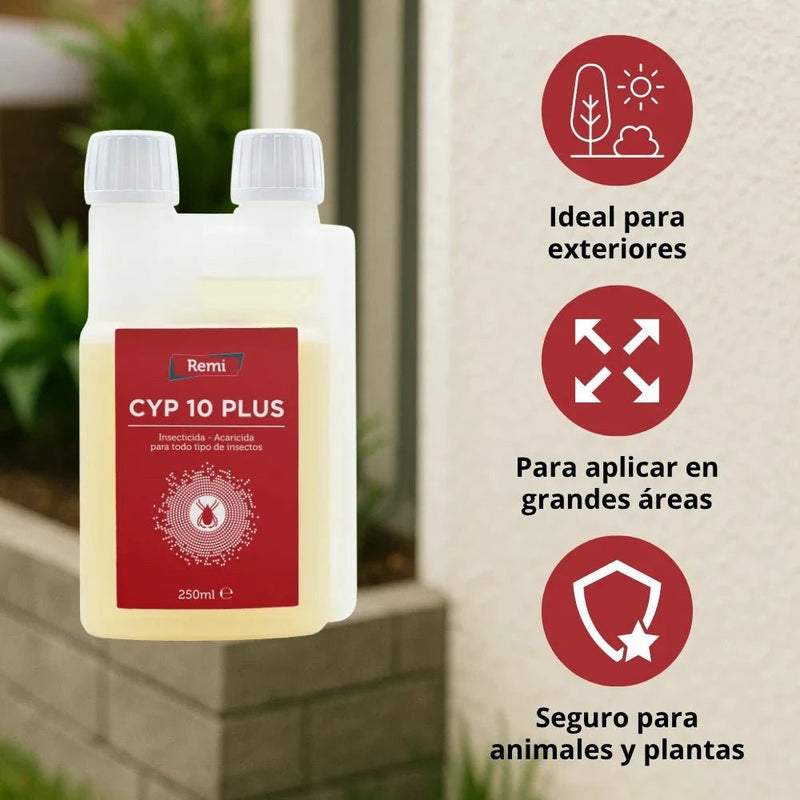 Insecticida Acaricida Concentrado Emulsionable Cipermetrina - Remi Hogar - Remi Hogar