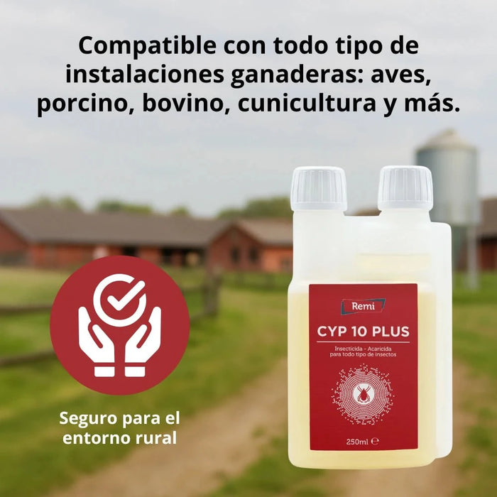 Inseticida Acaricida Concentrado CYP 10 PLUS - Remi Hogar