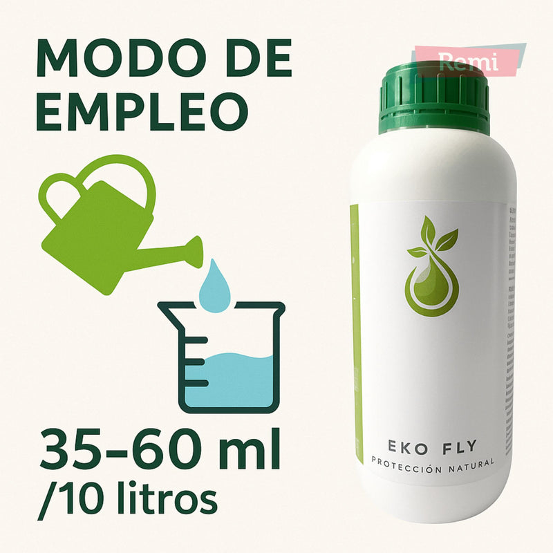Eko Fly - Deshabituante natural para moscas y mosquitos 1 Litro - Remi Hogar