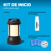 Farol antimosquitos Thermacell para disfrutar del jardín, terraza y camping sin necesidad de sprays