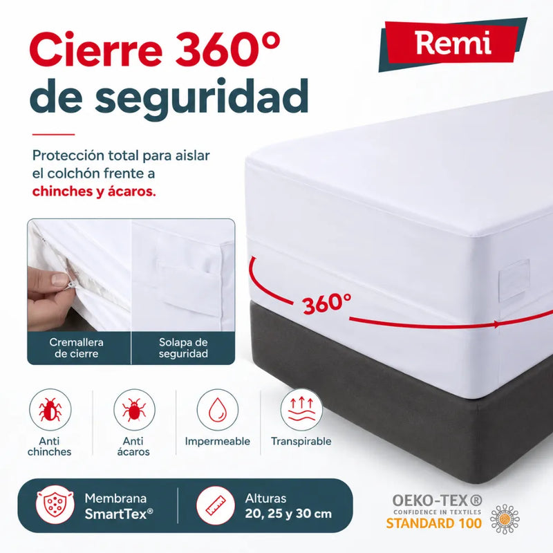 Capas de colchão anti-percevejos e ácaros 