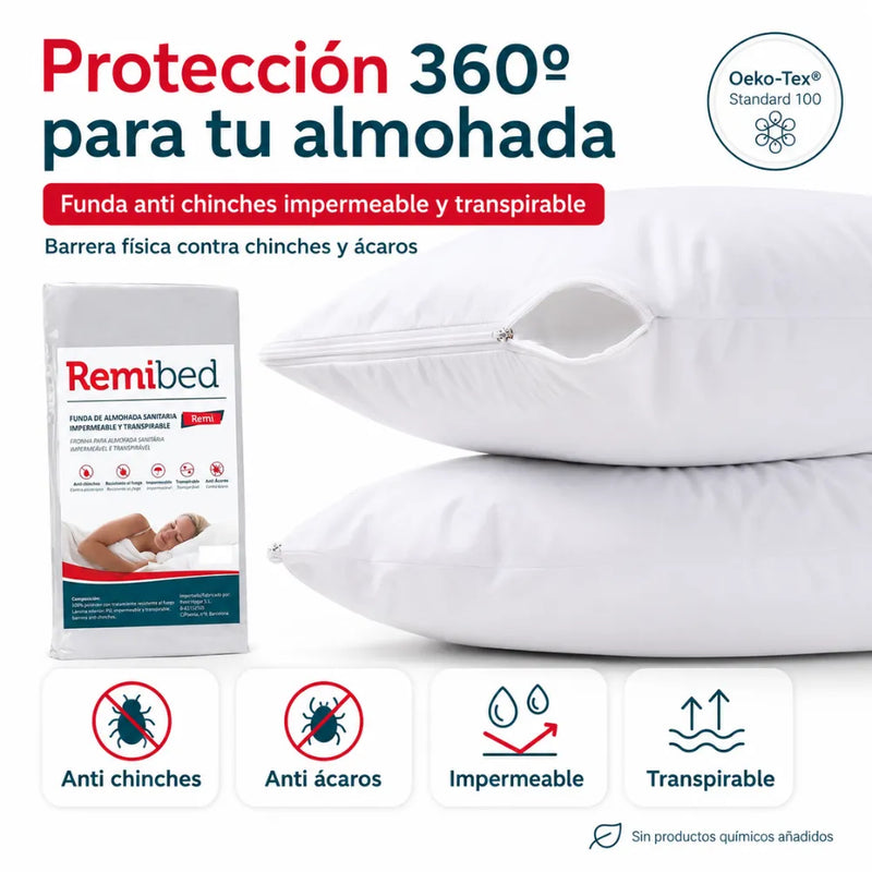 Fronhas anti-percevejos e ácaros 