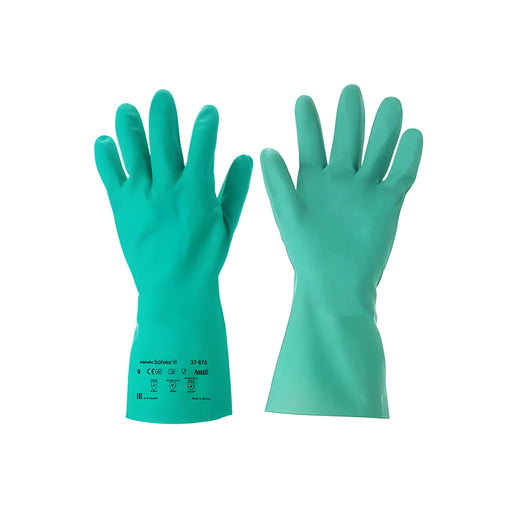 Guantes profesionales para manipulación de químicos y control de plagas ansell sol vex