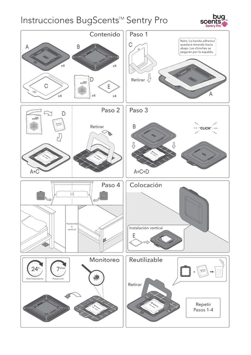 Recarga atraente 4 unidades - BugScents Sentry Pro