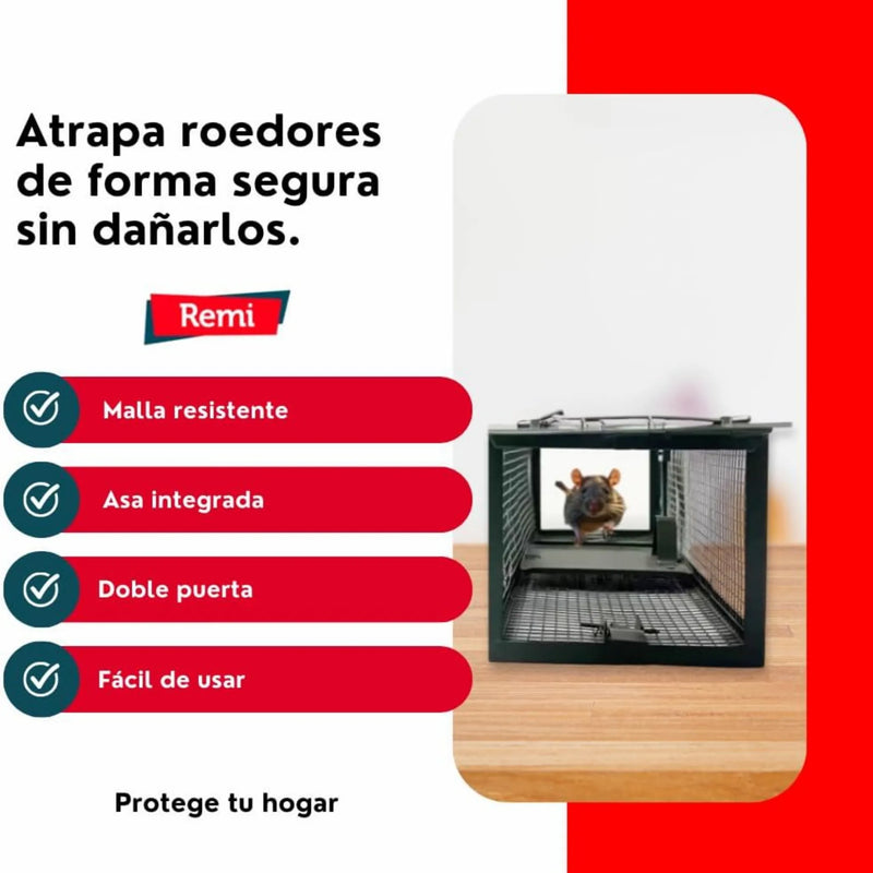 Jaula Captura Ratas y Ratones - Remi Hogar - Remi Hogar