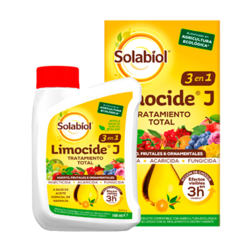 Insecticida, acaricida y fungicida ecológico a base de aceite de naranja - Limocide J - Remi Hogar
