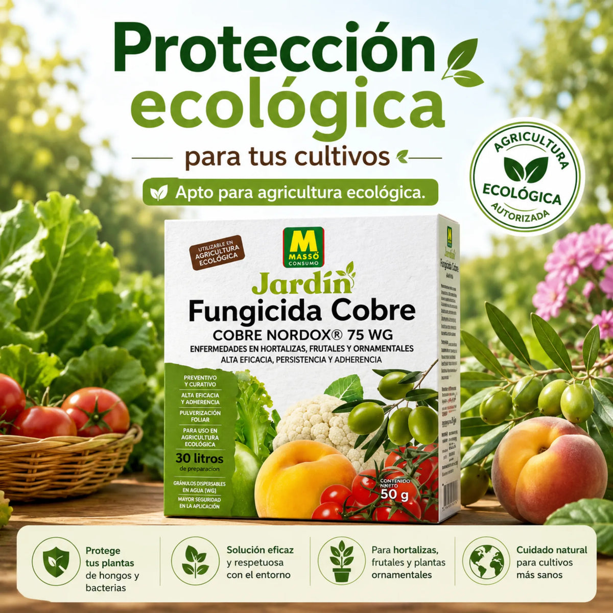 Preben Nordox WG fungicida de cobre para la protección integral de cultivos