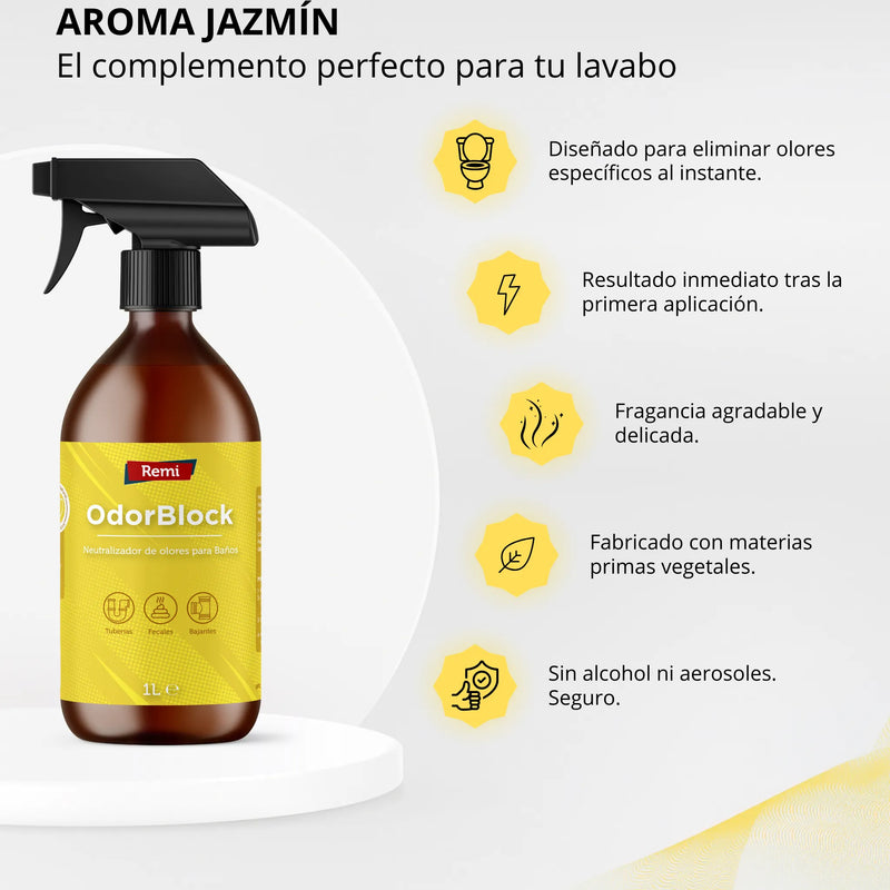 Neutralizador de olores para baños pensado para combatir malos olores persistentes