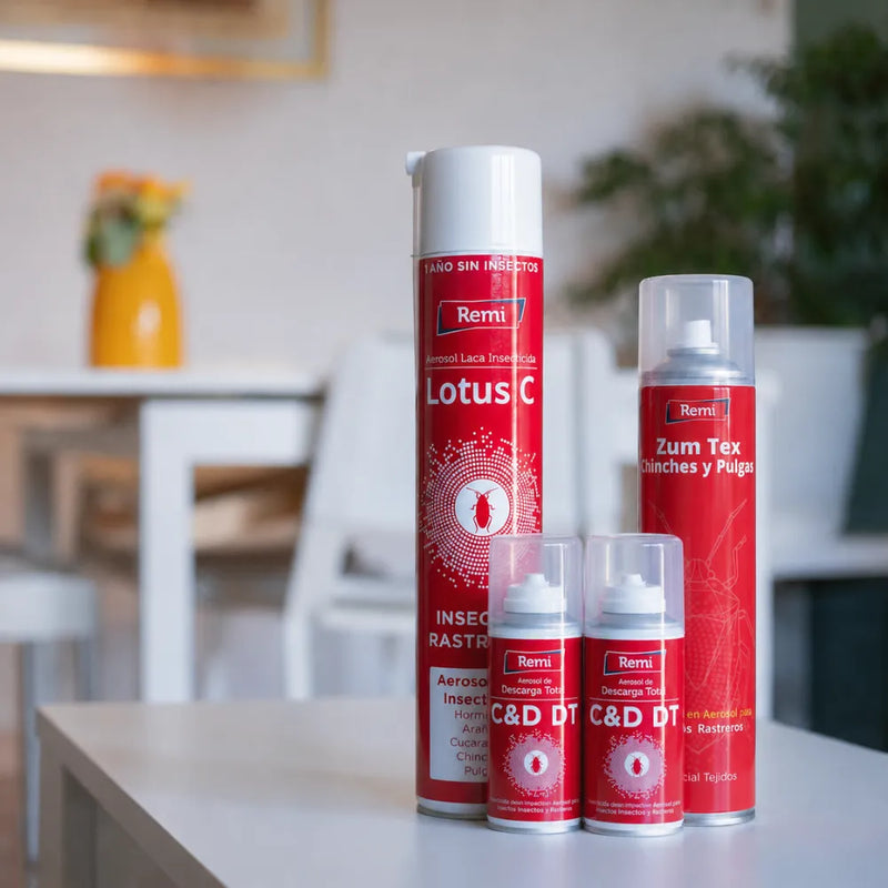 Pack para fumigar Chinches - 2 Descargas, 1 Spray, 1 Laca - Remi Hogar