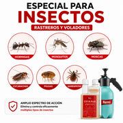 Pack Insecticida Concentrado con cipermetrina y pulverizador
