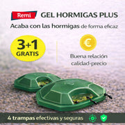 Pack 4 Trampas Gel Hormigas Plus - Remi Hogar - Remi Hogar