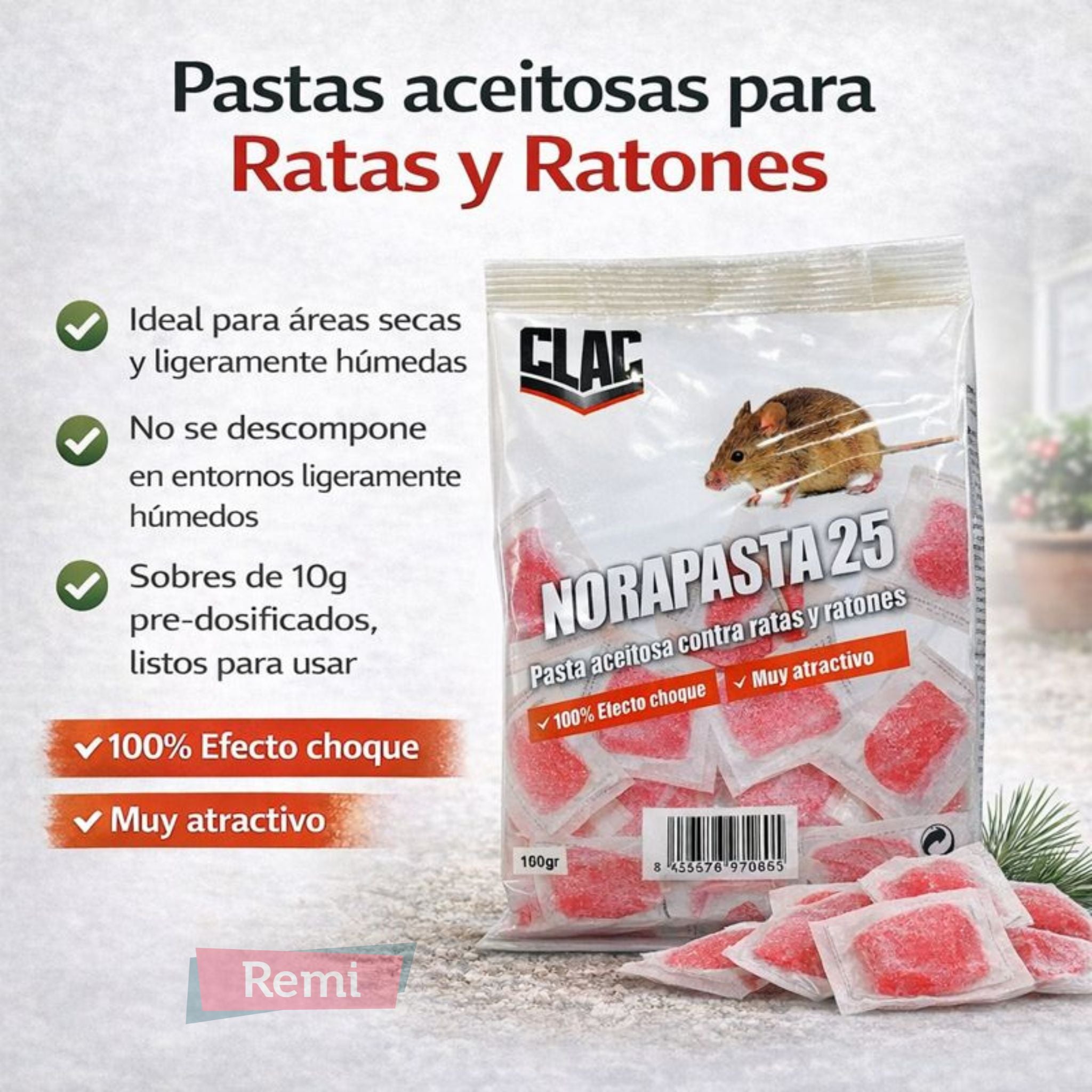 Compre isco rodenticida para ratos e ratinhos 150g Nora Pasta 25 - Remi ...