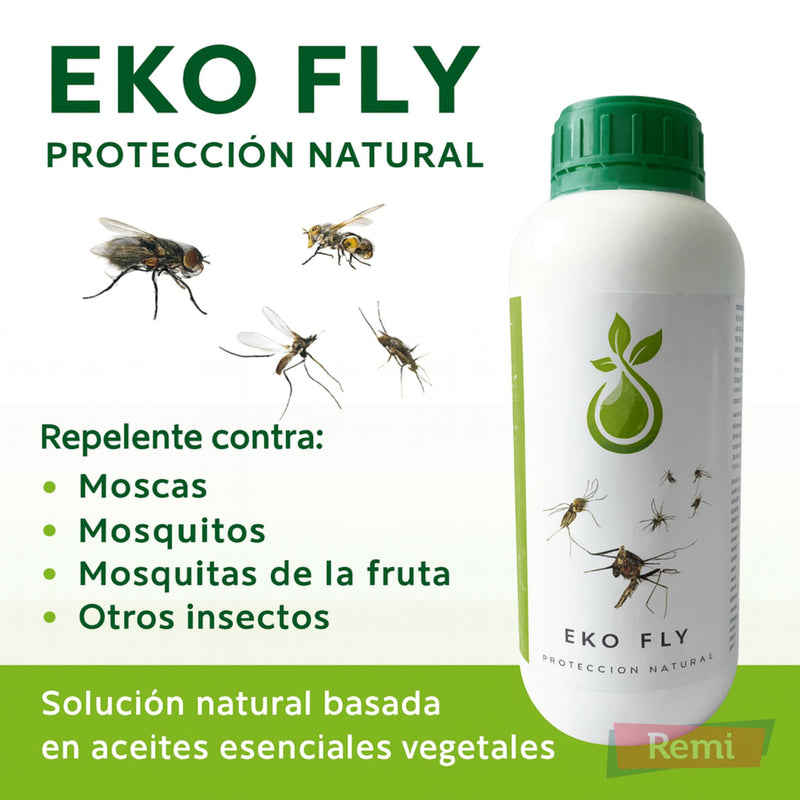 Eko Fly - Deshabituante natural para moscas y mosquitos 1 Litro - Remi Hogar
