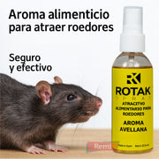 Atrayente alimentario para roedores sin tóxicos - Rotak Spray - Remi Hogar