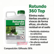 Rotundo 360 Top – Herbicida sistémico Glifosato 36% - Remi Hogar