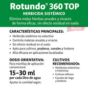 Rotundo 360 Top – Herbicida sistémico Glifosato 36% - Remi Hogar