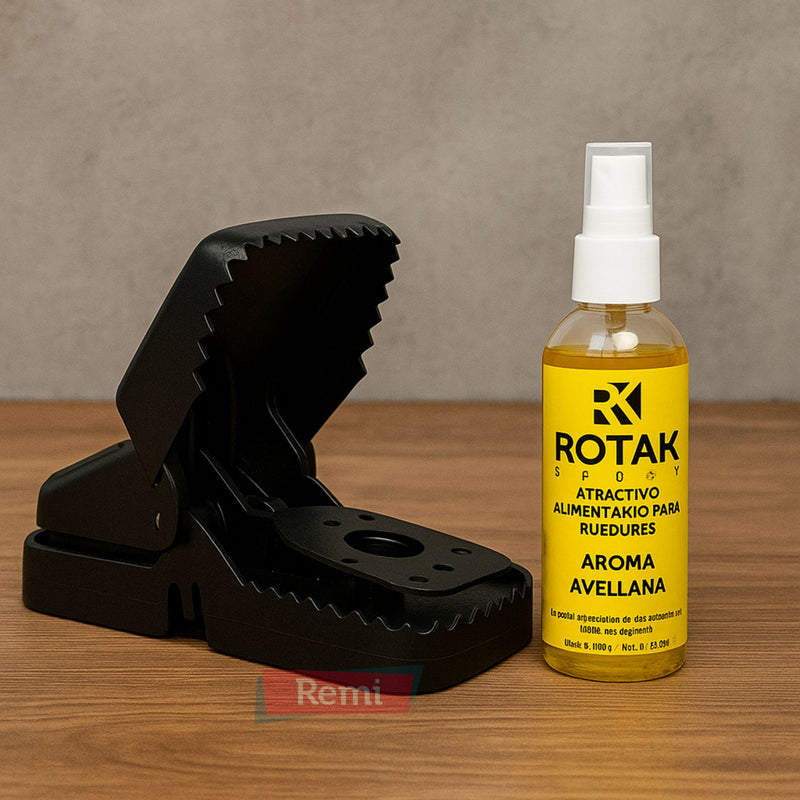 Atrayente alimentario para roedores sin tóxicos - Rotak Spray - Remi Hogar