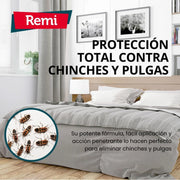 Spray Insecticida para Chinches y Pulgas especial tejidos 400 ml - Remi Hogar