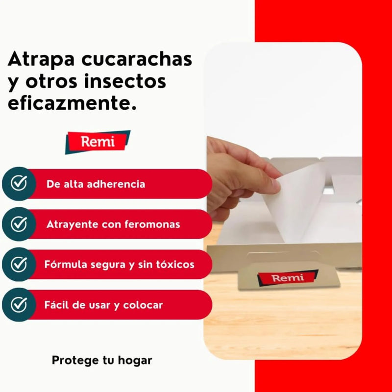 Trampa Cucarachas Adhesiva XL - Remi Hogar - Remi Hogar
