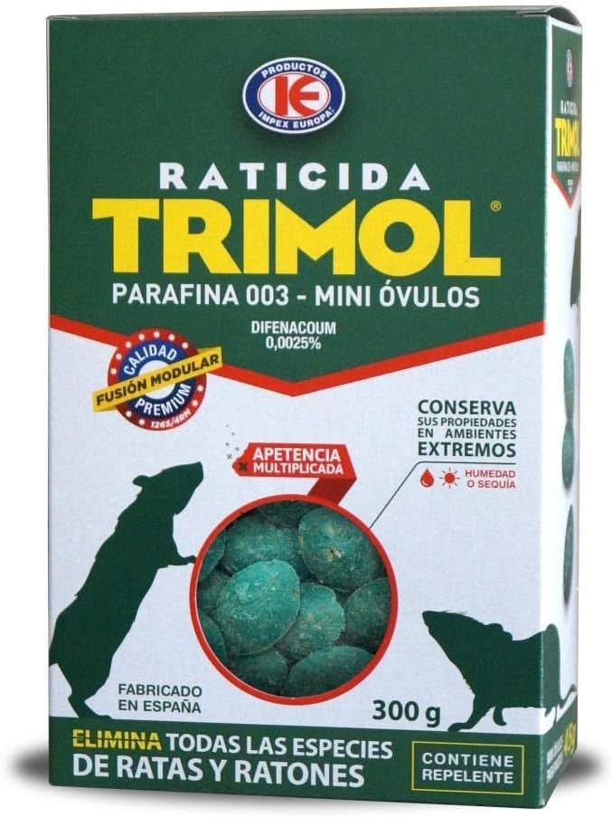 Raticida Cebo para ratas Mini Óvulo - Trimol - Remi Hogar