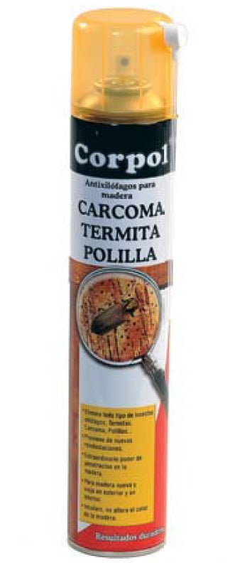 Spray anti-caruncho, térmitas e traças, para tratamentos de madeira - Corpol