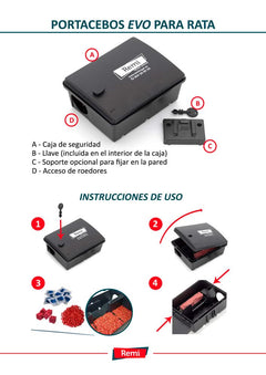 Portacebos para ratas EVO - Remi Hogar