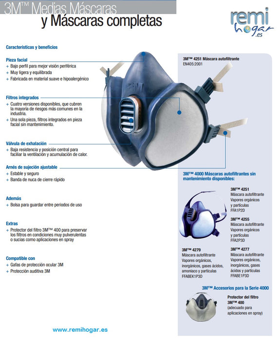 Máscara descartável 3M-4251 - 3M™