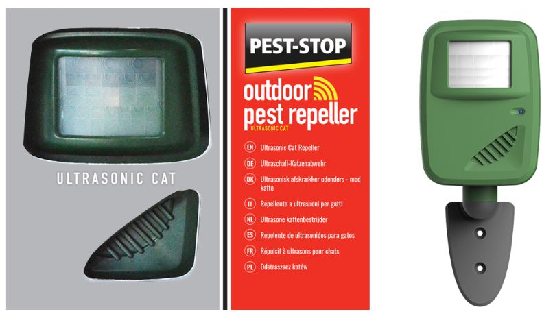 Ahuyentador de Gatos por Ultrasonidos - Pest-Stop