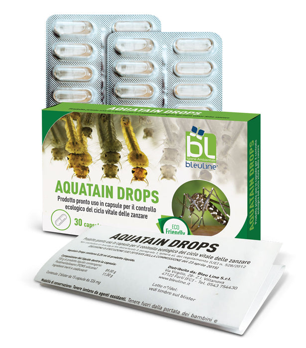 Aquatain Drops Larvicidas para mosquitos e mosquitos tigre - Bleuline