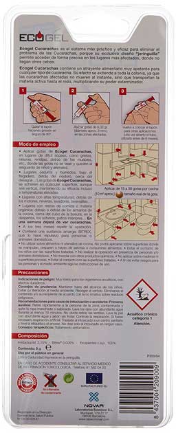 Gel Inseticida para Baratas - Eco-Gel